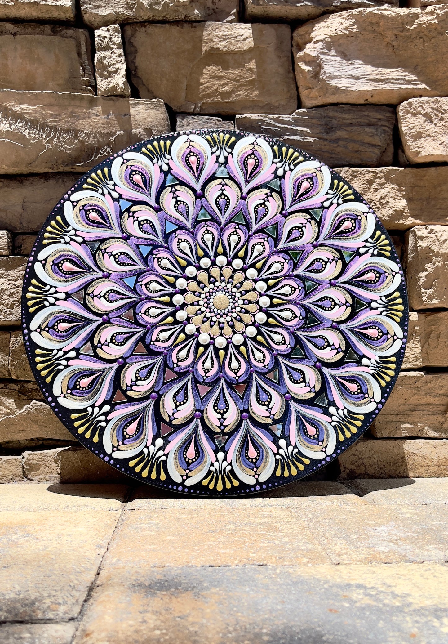 14in Purple Mandala Wall Hanging