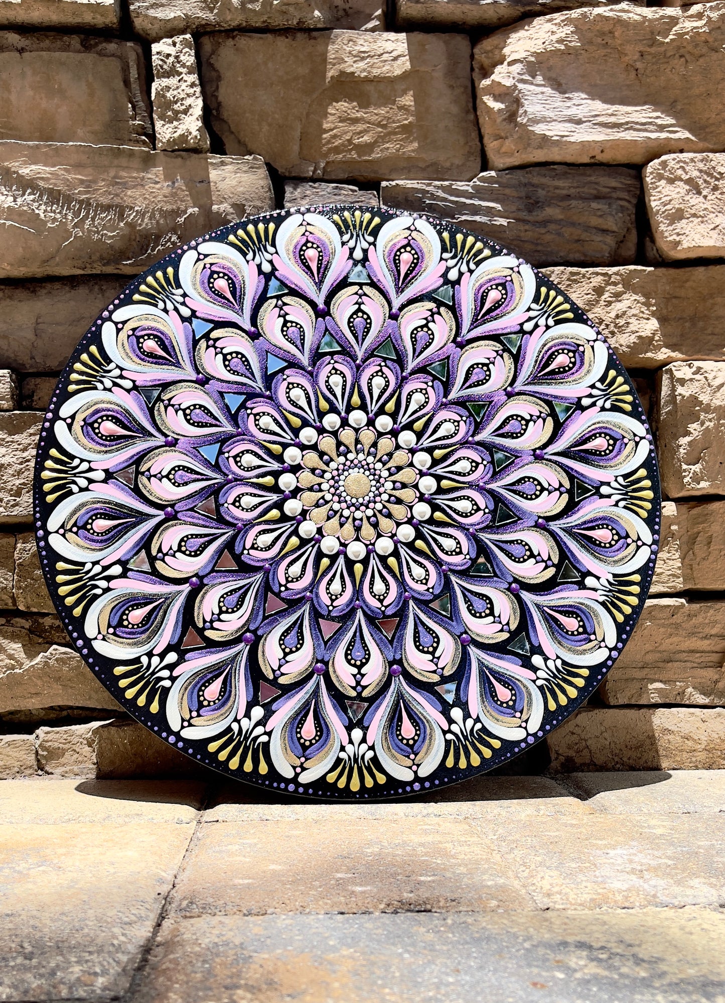 14in Purple Mandala Wall Hanging