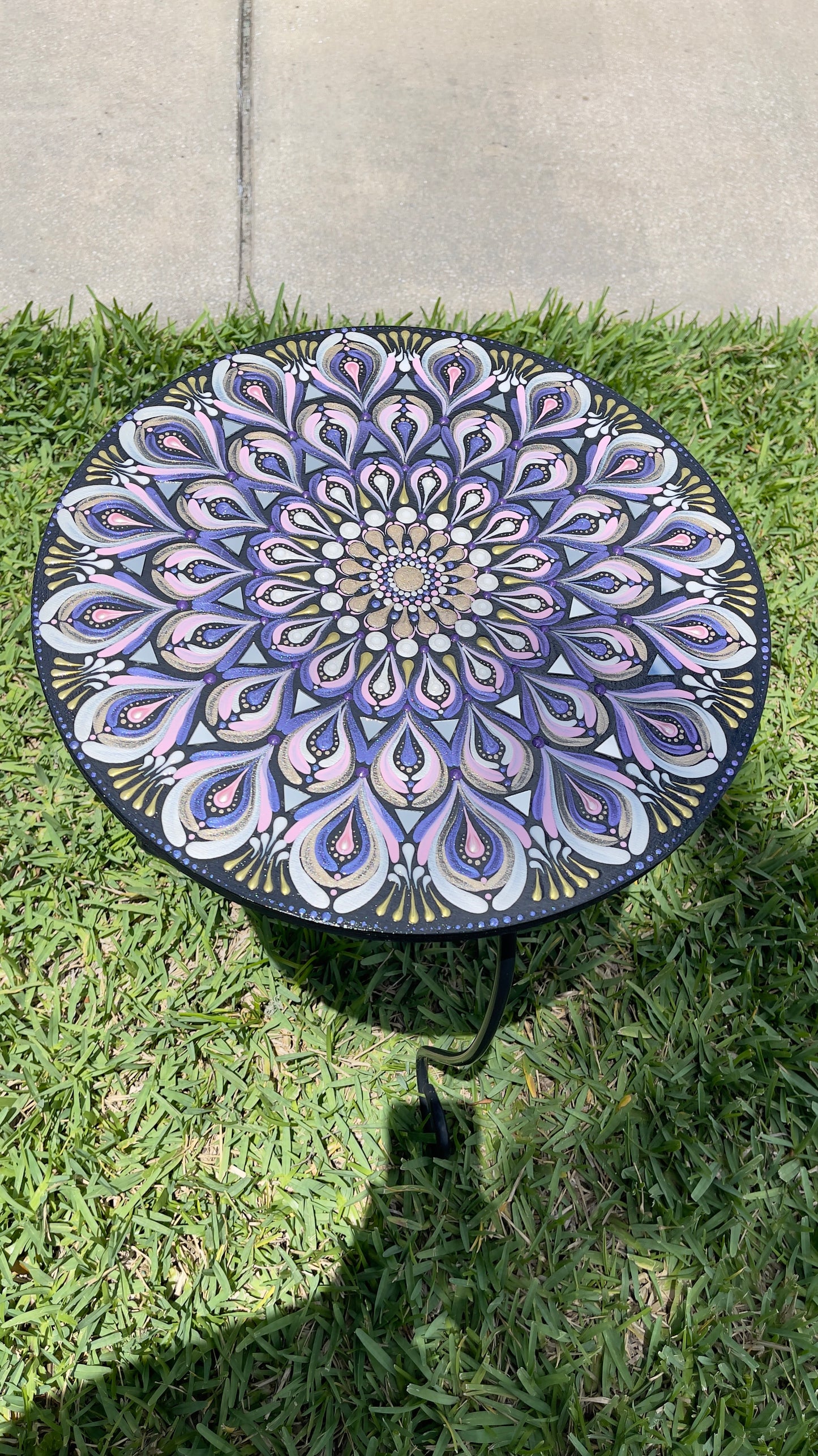 14in Purple Mandala Wall Hanging