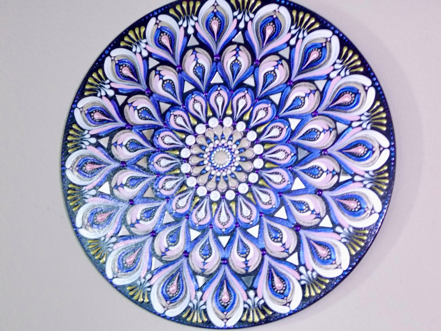 14in Purple Mandala Wall Hanging